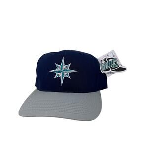 NWT Vintage Seattle Mariners Snapback Hat Logo MLB Baseball Cap 90s Griffey